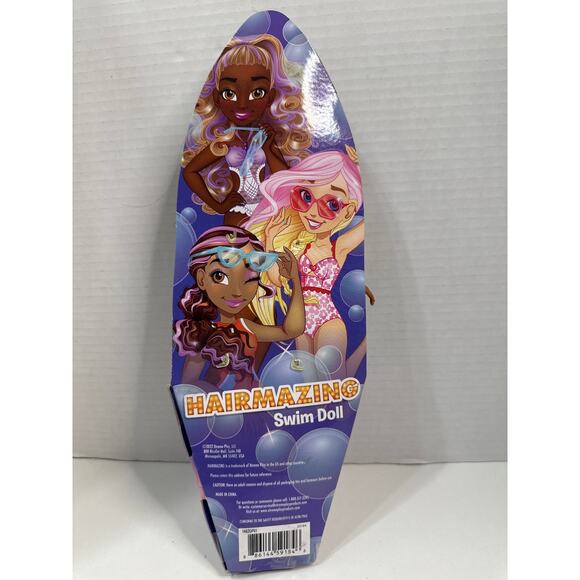 Hair Amazing Swim Doll, Insert Is a Surf Board for the doll. - Picture 2 of 6